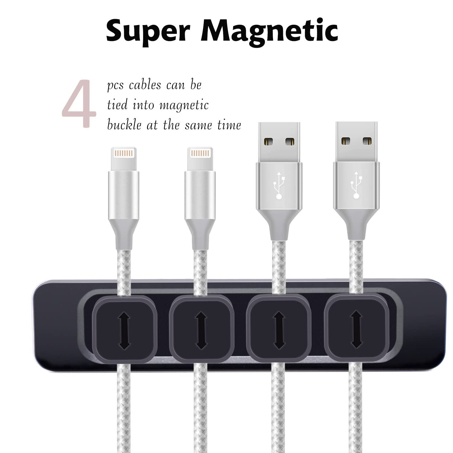 Drm Cable Clips Organizer Magnetic Cable Management Clips Cord Organizer Self Adhesive Sticky For All Wires, Desk Wall Desktop C